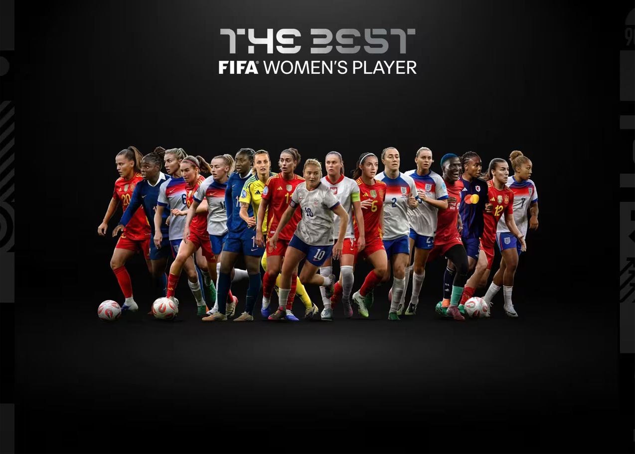 FIFA年度最佳女足球员提名：邦马蒂、劳伦·詹姆斯在列